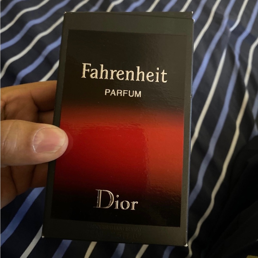 Dior Fahrenheit Parfum 75ml sprayed once.